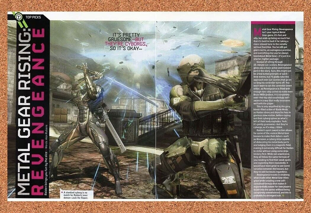 2015 Metal Gear Rising Revengeance PS3 Original Ad v4 - for just $22.49! 