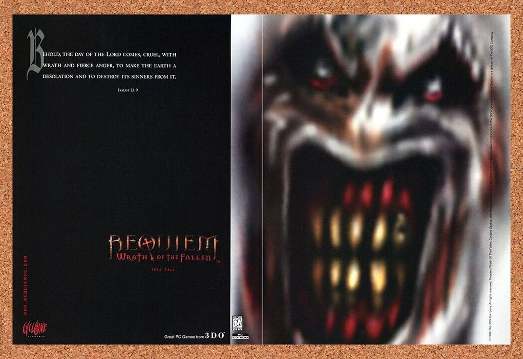 2000 Requiem Wrath Of The Fallen PC Original Ad - for just $21.49! 
