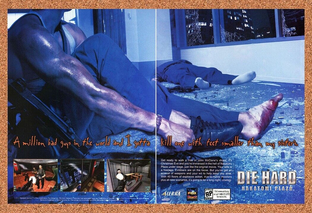 2004 Die Hard Nakatomi Plaza PC Original Ad - for just $22.49! 