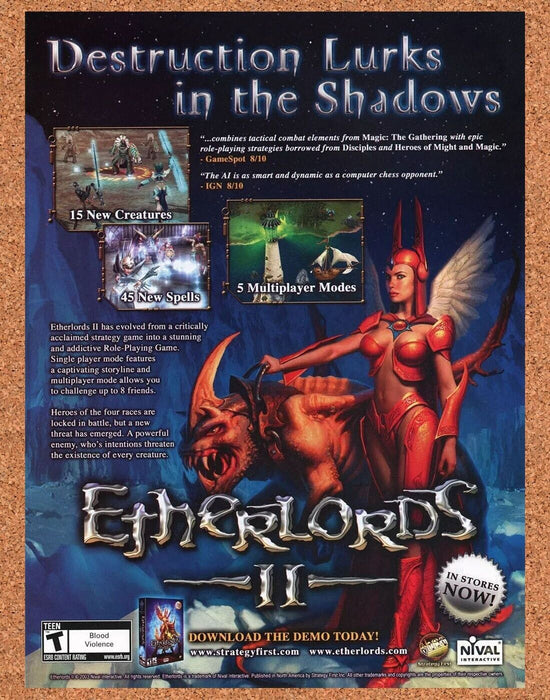 2005 Etherlords II PC Original Ad v2 - for just $17.99! 