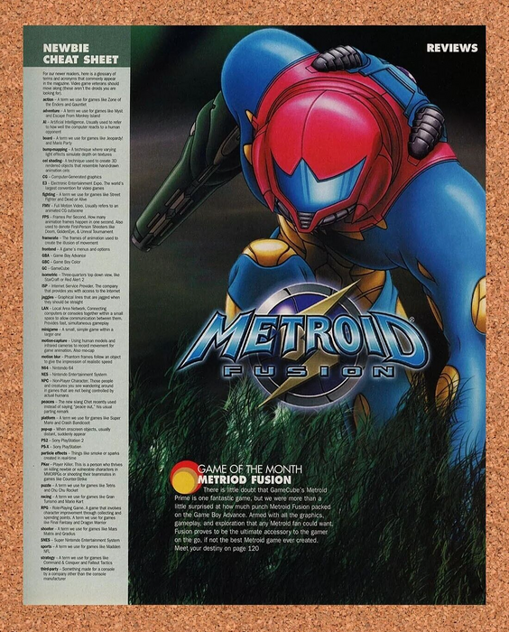 2005 Metroid Fusion GBA Original Ad v2 - for just $17.99! 