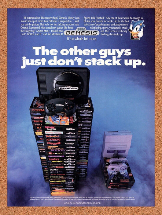 1992 Sega Genesis Console Original Ad v15 - for just $18.49! 