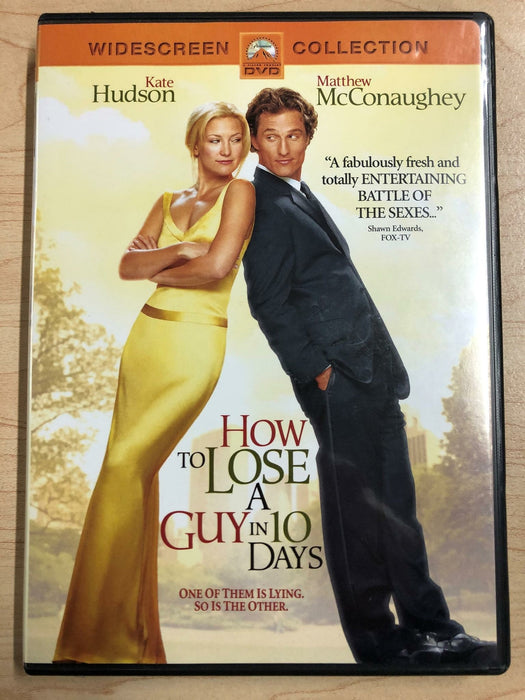 How to Lose a Guy in 10 Days (DVD, 2003, Widescreen) - K5 - for just $1.99! 