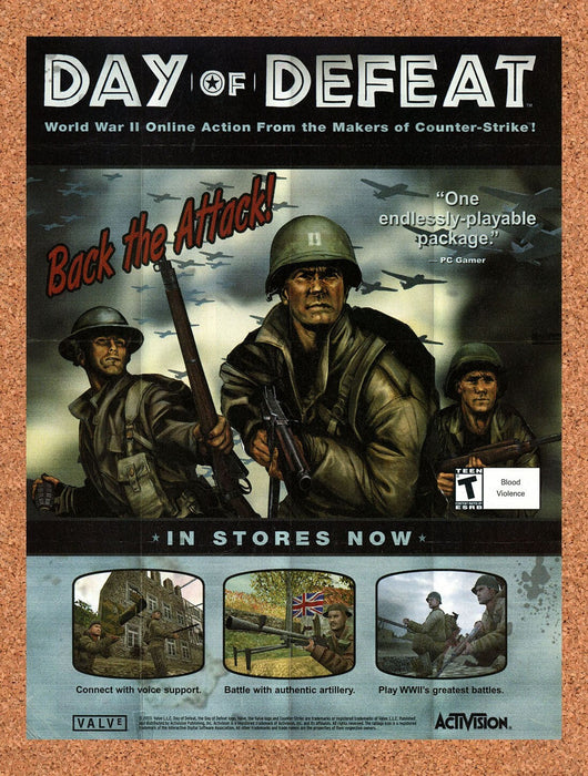2003 Day Of Defeat PC Original Ad v1 - for just $17.99! 