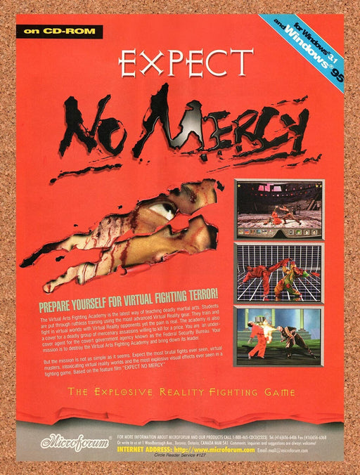 1995 Expect No Mercy PC Original Ad v2 - for just $17.99! 