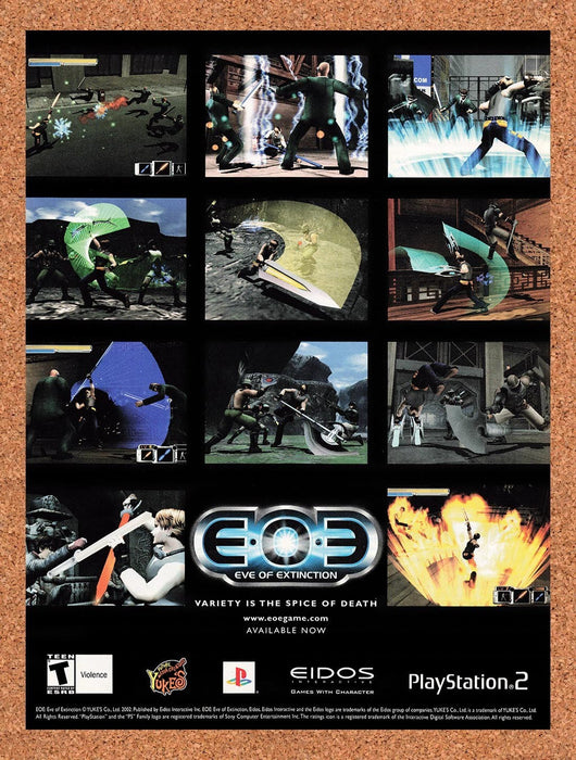 2002 Eve Of Extinction PS2 Original Advertisement v1 - for just $19.49! 