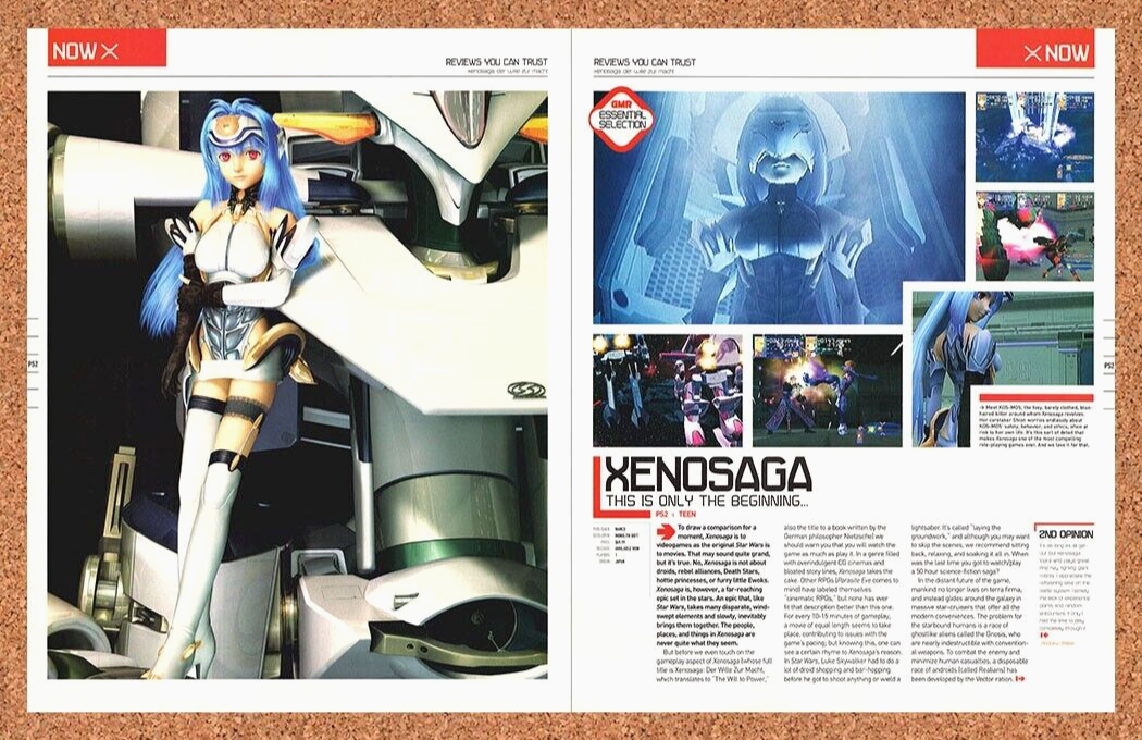 2003 Xenosaga Episode I PS2 Original Ad v2 - for just $21.49! 