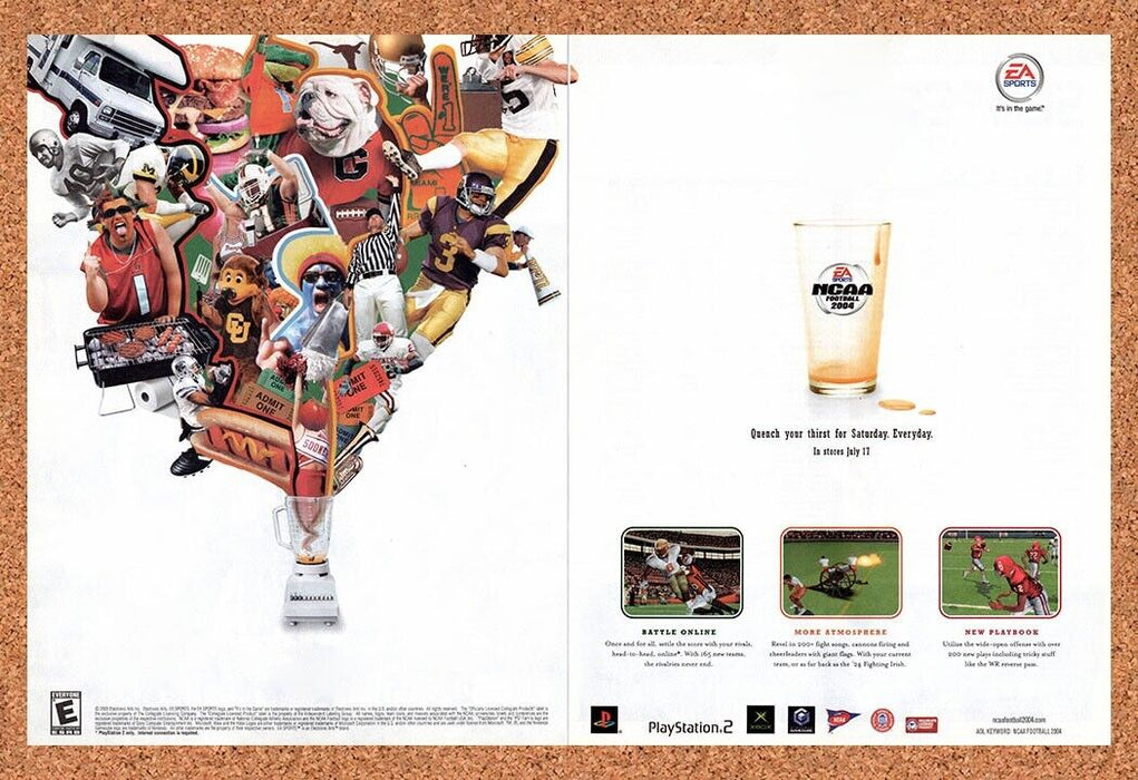 2005 2004 NCAA Football PS2 Original Ad - for just $21.49! 