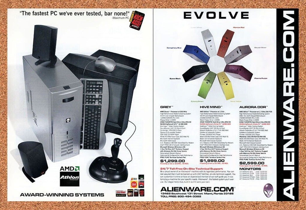 2003 Alienware Hivemind Gaming Original Ad - for just $22.49! 