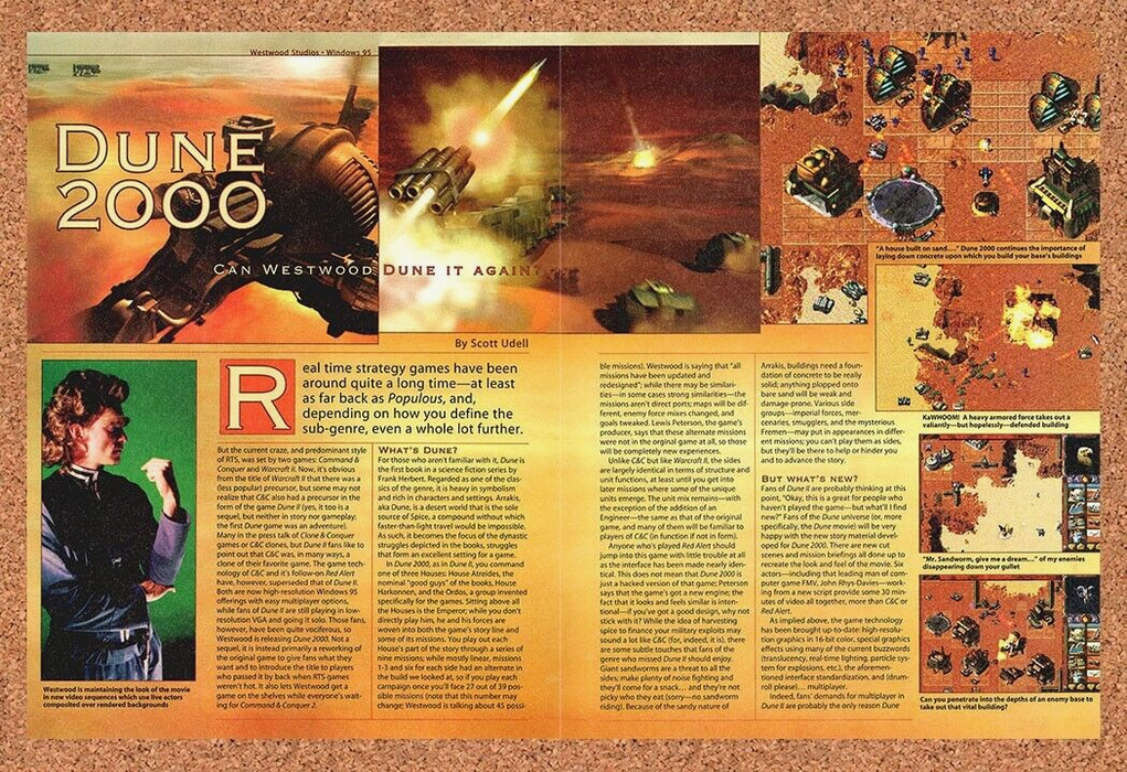 1998 Dune 2001 PC Original Ad - for just $21.49! 