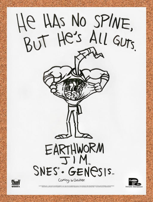 1994 Earthworm Jim Genesis Original Ad v11 - for just $17.99! 