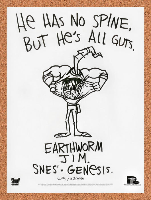 1994 Earthworm Jim Genesis Original Ad v11 - for just $17.99! 
