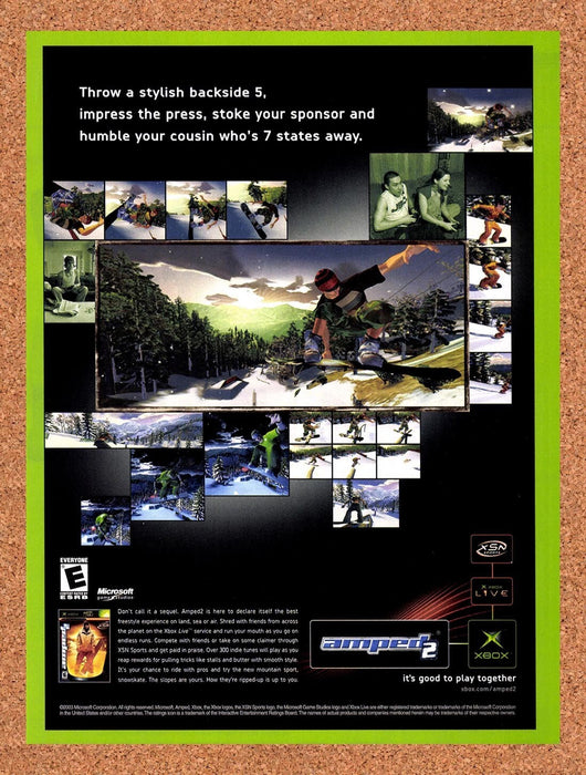 2003 Amped 2 Xbox Original Ad v1 - for just $17.99! 
