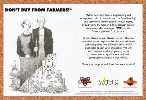 2006 Mythic Entertainment PC Games Original Ad v1 - for just $23.99! 