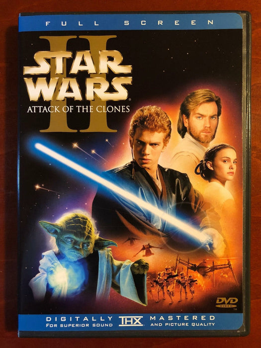 Star Wars Episode II - Attack of the Clones (DVD, Full Screen, 2002) - K10 - for just $1.99! 