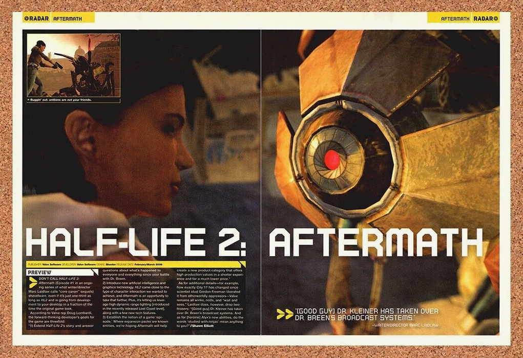 2006 Half-Life 2 Aftermath PC Original Ad - for just $21.49! 