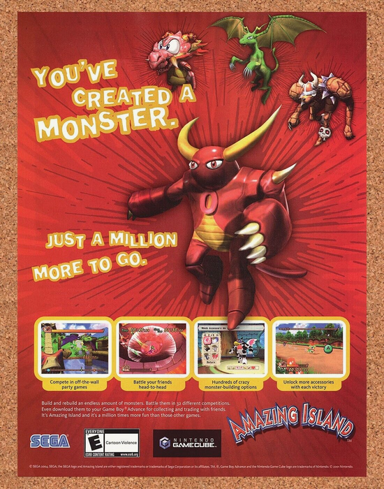 2004 Original Amazing Island GameCube Ad - for just $17.99! 