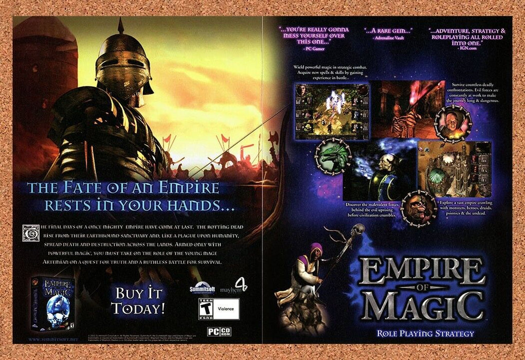 2005 Empire Of Magic PC Original Ad - for just $21.49! 