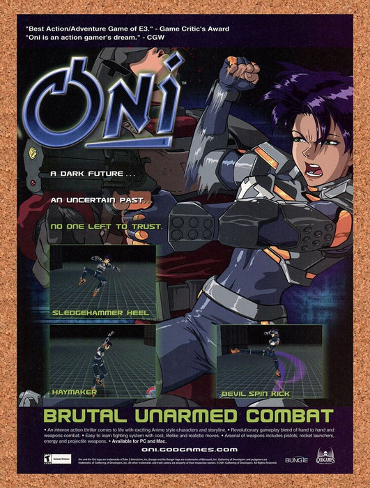 2001 Oni PC Original Ad - for just $17.99! 