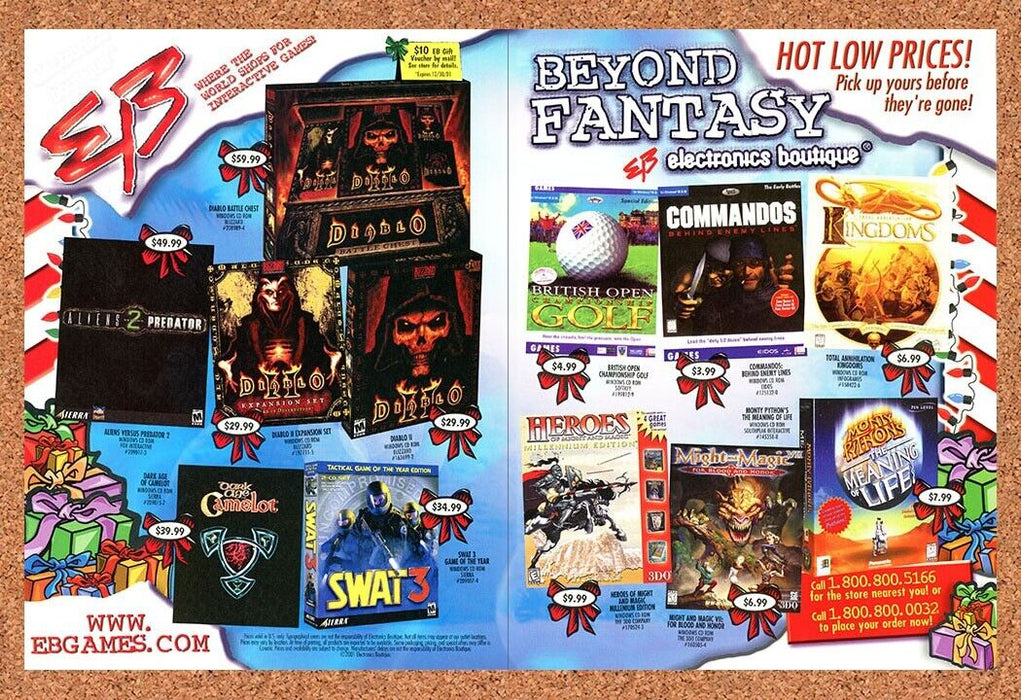 2003 EB Games Christmas Original Diablo II Ad - for just $21.49! 