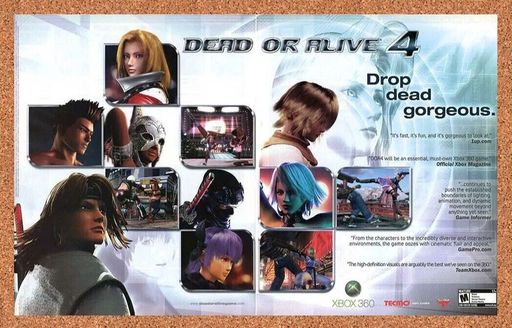 2007 Dead Or Alive 4 Xbox 360 Original Ad - for just $21.49! 