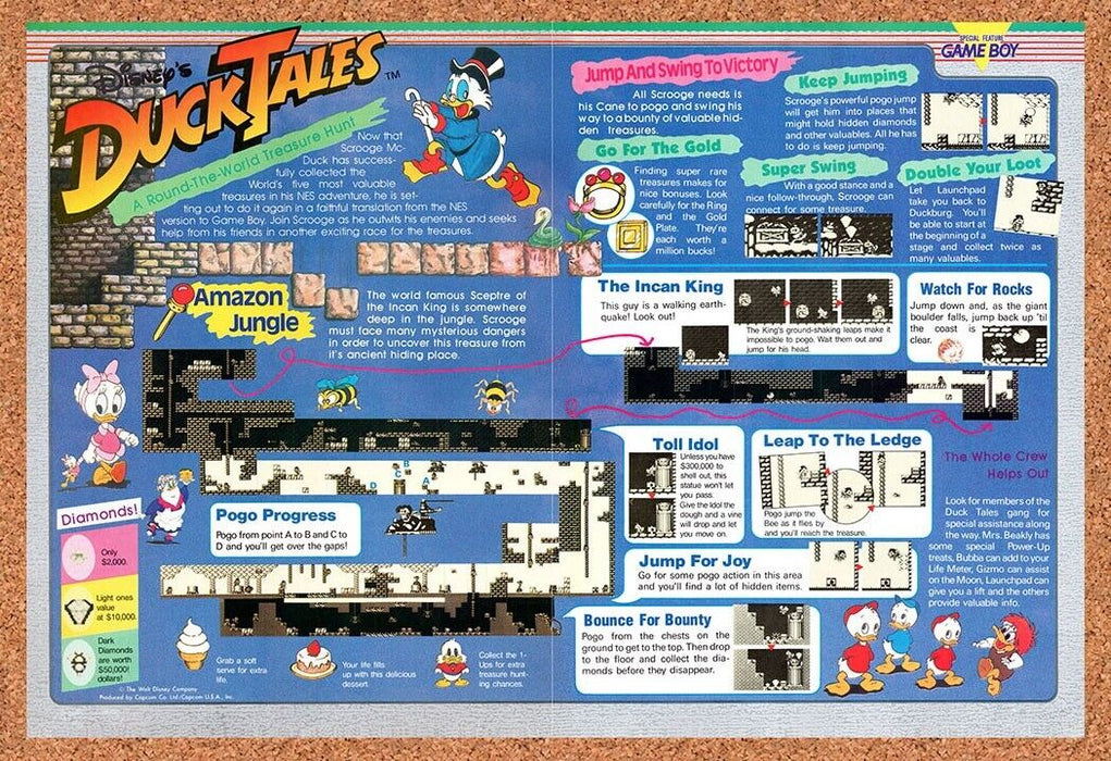 1990 Duck Tales Game Boy Original Ad v1 - for just $19.34! 