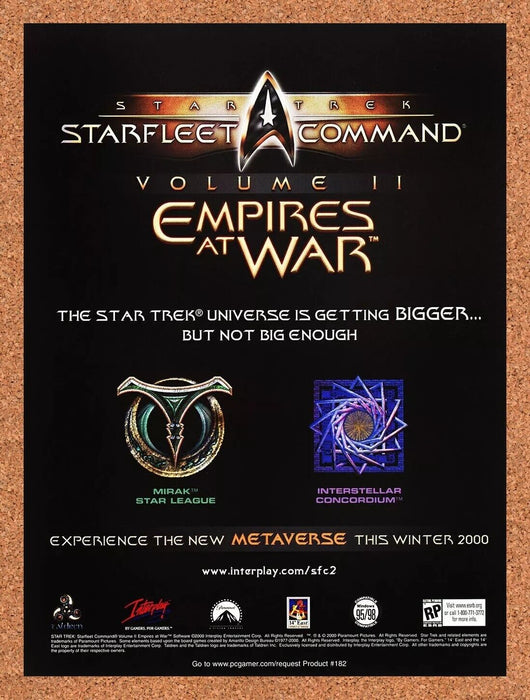 2002 Star Trek Starfleet Command II Empires PC Original Ad v4 - for just $17.99! 