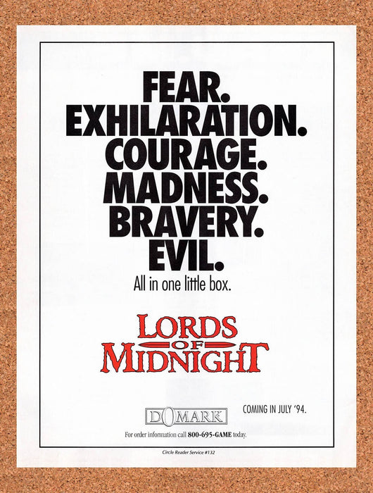 1994 Lords Of Midnight PC Original Ad v4 - for just $17.99! 