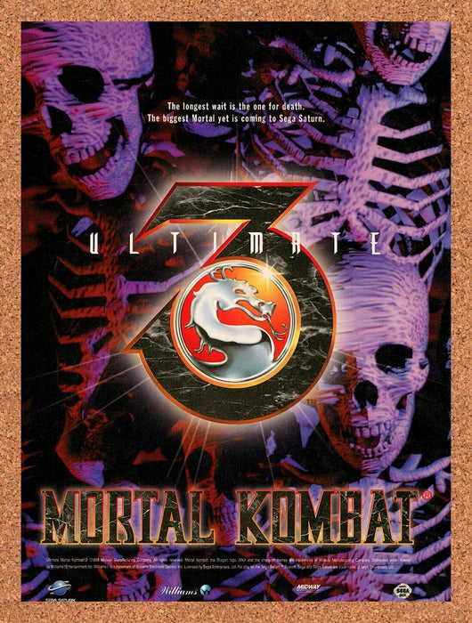 1996 Mortal Kombat 3 Ultimate SNES Original Ad v2 - for just $18.99! 