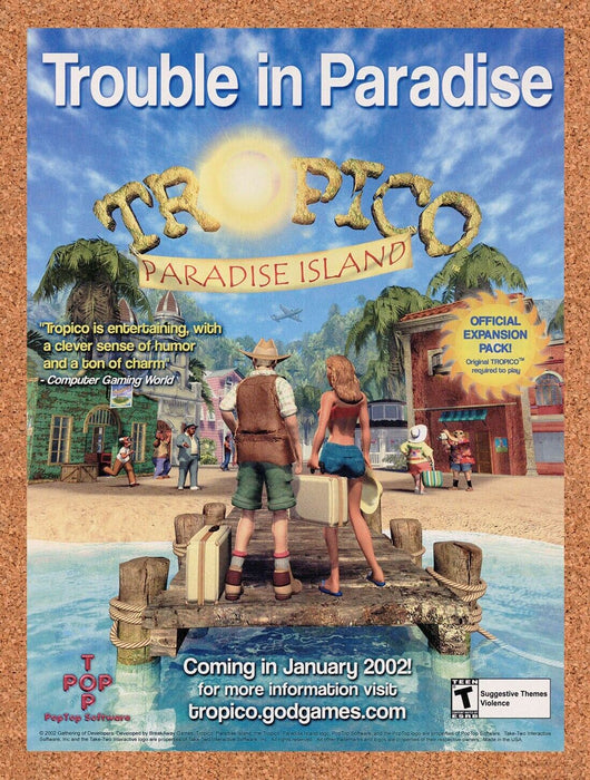 2004 Tropico Paradise Island PC Original Ad - for just $19.49! 