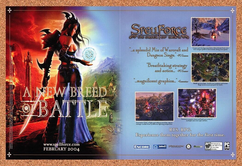 2005 Spellforce The Order Of Dawn PC Original Ad - for just $21.49! 