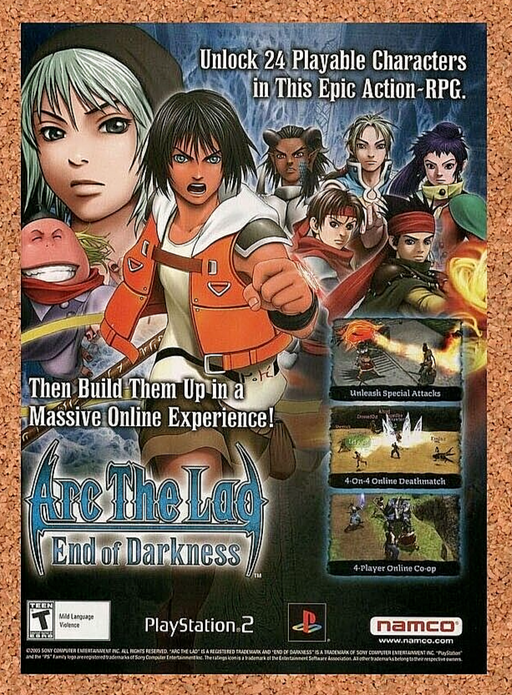 2006 Arc The Lad End Of Darkness PS2 Original Ad v1 - for just $17.99! 