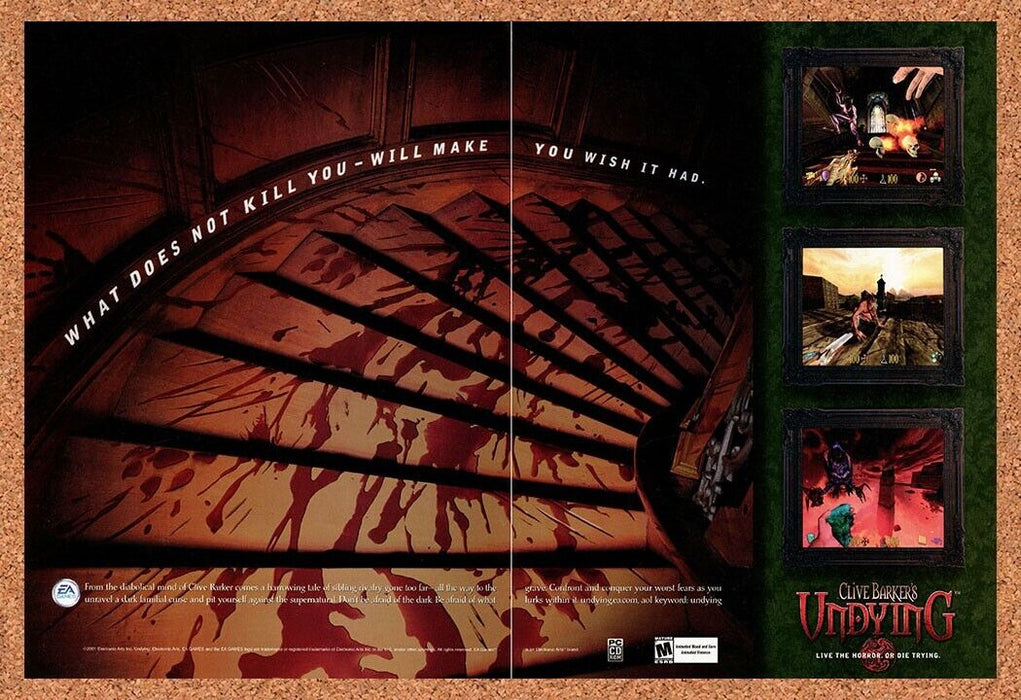 2003 Clive Barker's Undying PC Original Ad v2 - for just $21.49! 