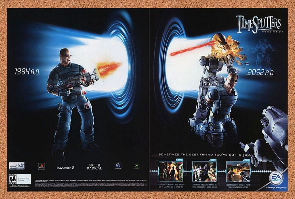 2006 TimeSplitters GameCube Future Perfect Original Ad - for just $21.49! 