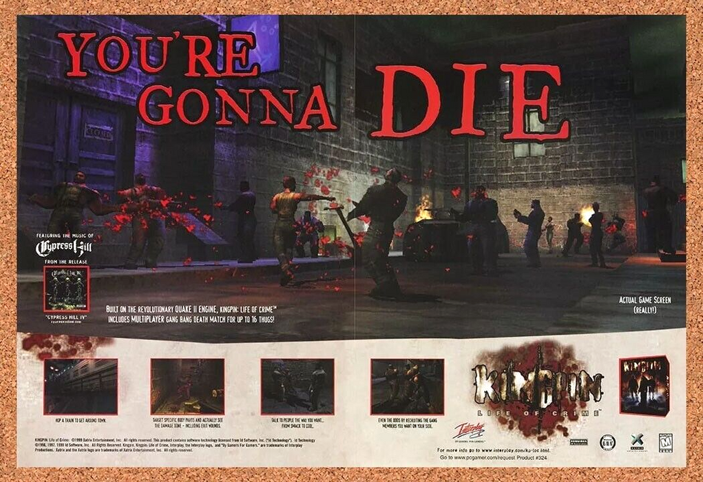 2001 Kingpin Life Of Crime PC Original Ad - for just $21.49! 