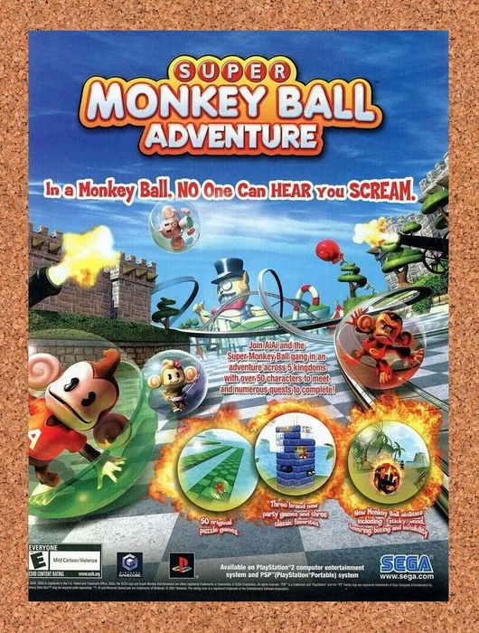 2006 Super Monkey Ball Adventure GameCube Original Ad - for just $17.99! 