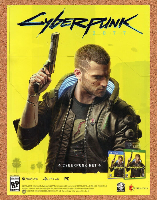 2020 Cyberpunk 2077 PS4 Original Ad - for just $17.99! 