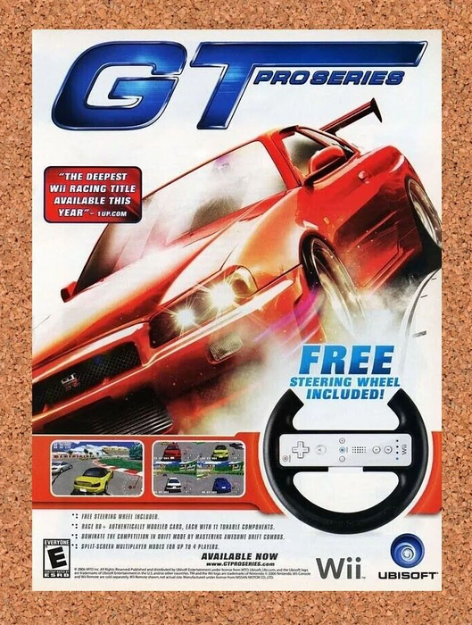 2008 GT Pro Series Wii Original Ad - for just $17.99! 