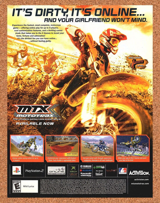 2004 MTX Mototrax PS2 Original Ad - for just $17.99! 