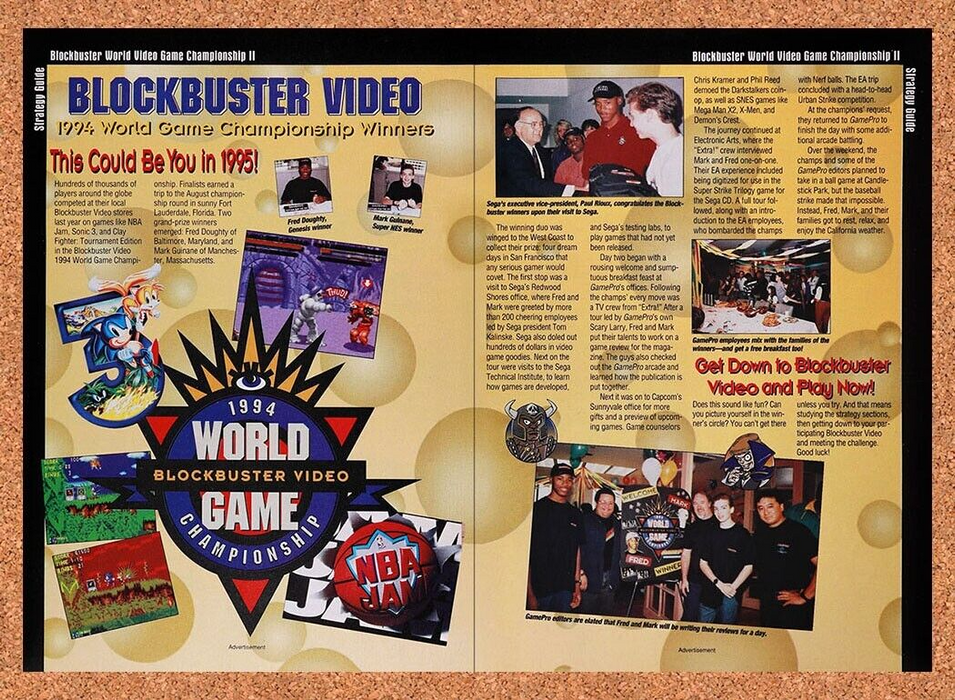 1995 Blockbuster Video Game Championships II 1996 Original Ad v4 - for just $21.49! 