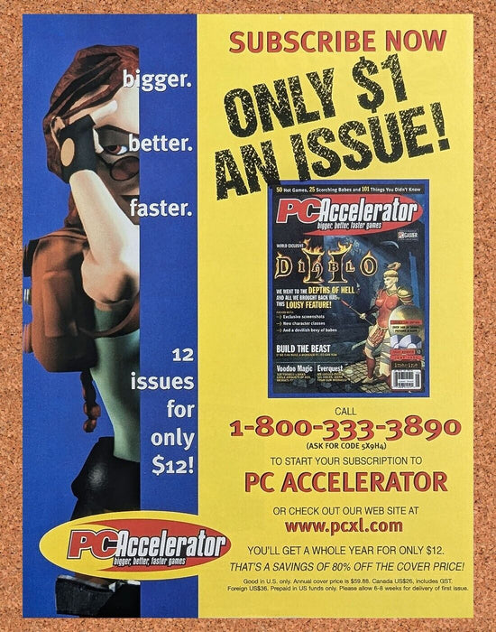 1999 Tomb Raider PC Original Ad - for just $17.99! 