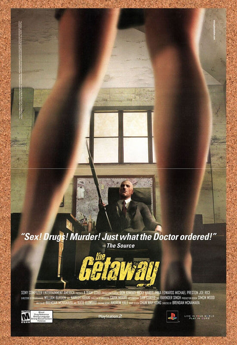 2003 The Getaway PS2 Original Ad - for just $21.49! 