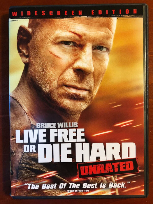 Live Free or Die Hard (DVD, Unrated, Widescreen, 2007) - L02 - for just $1.99! 