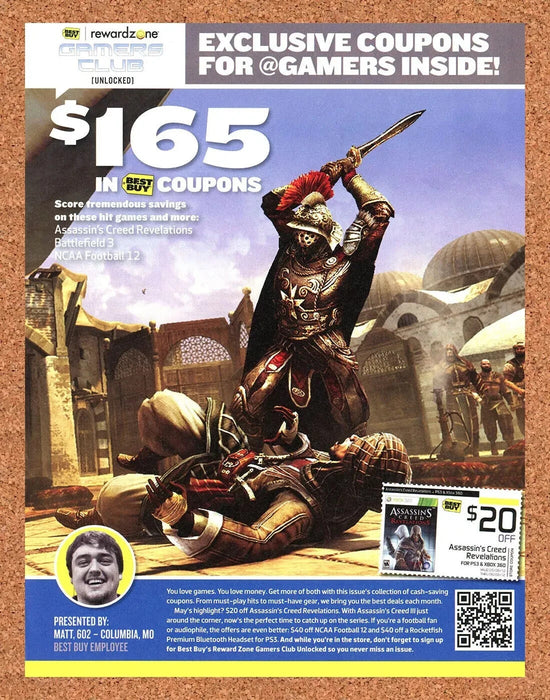 2012 Assassins Creed Revelations Best Buy Rebate Original Ad v1 - for just $17.99! 