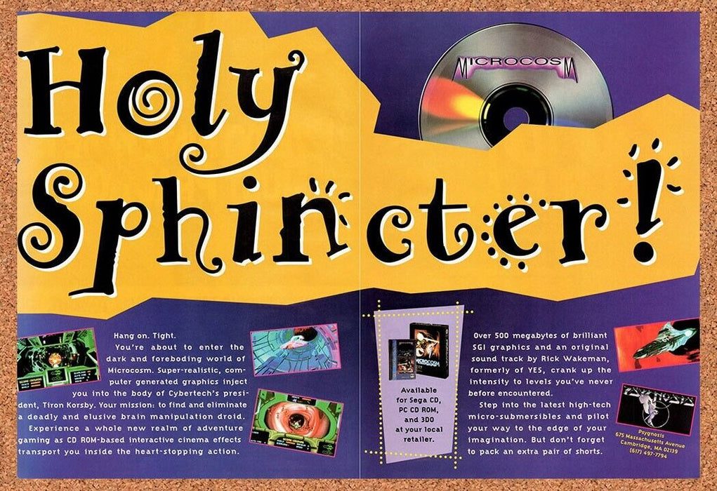 1994 Microcosm Sega CD Original Ad v1 - for just $21.49! 