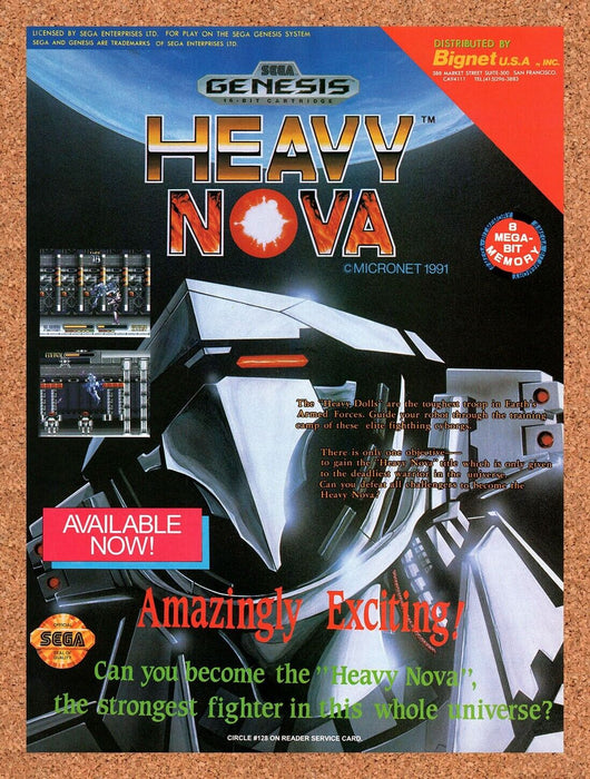 1992 Heavy Nova Genesis Original Ad v1 - for just $17.99! 