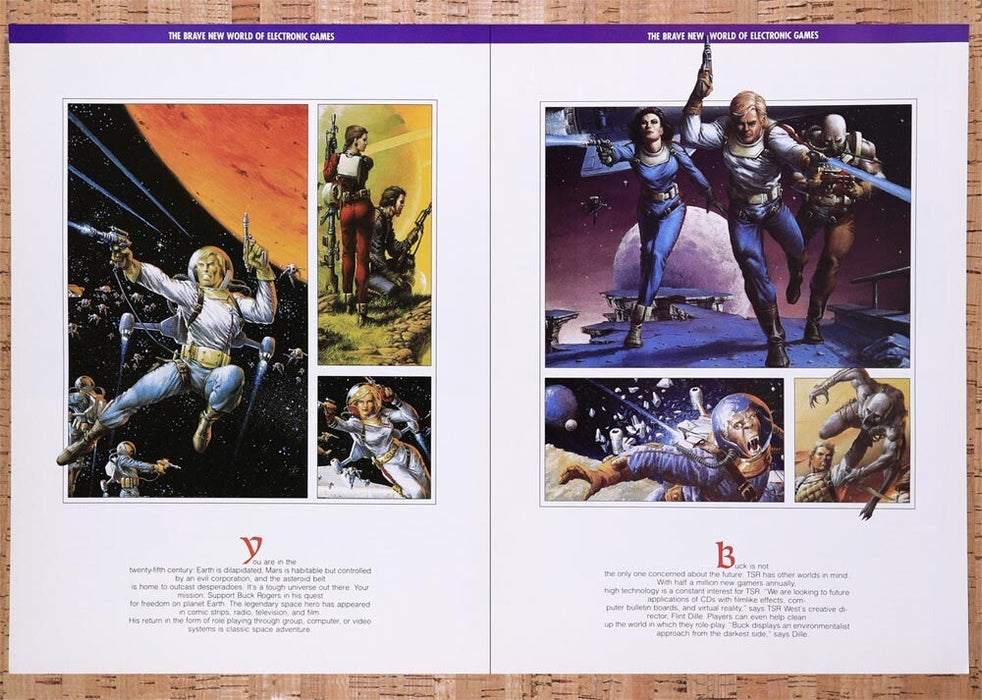 1991 Buck Rogers Early PC Game Story Original Ad v1 - for just $21.49! 