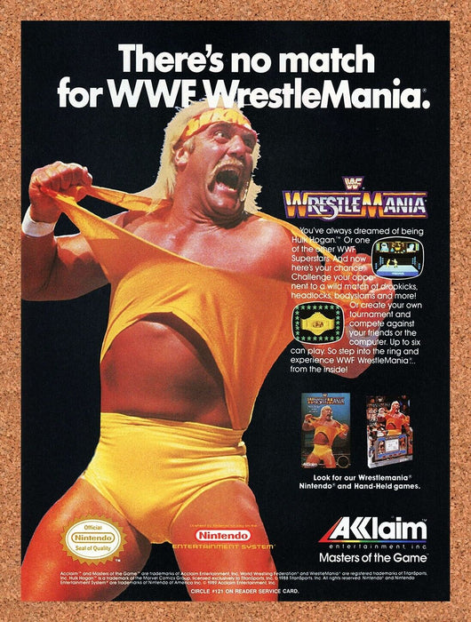 1988 WWF Wrestlemania NES Original Ad v1 - for just $18.29! 