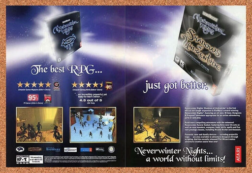 2005 Neverwinter Nights Undrentide PC Original Ad v1 - for just $21.49! 