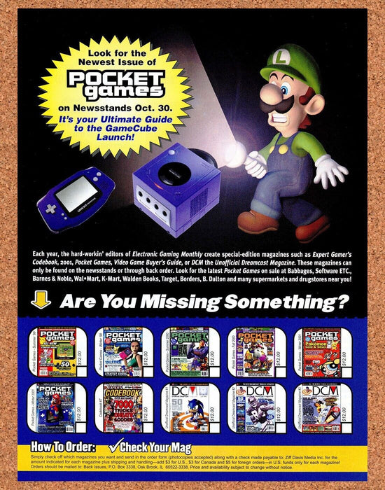2003 Pocket Games Magazine Original Nintendo Ad - for just $17.99! 